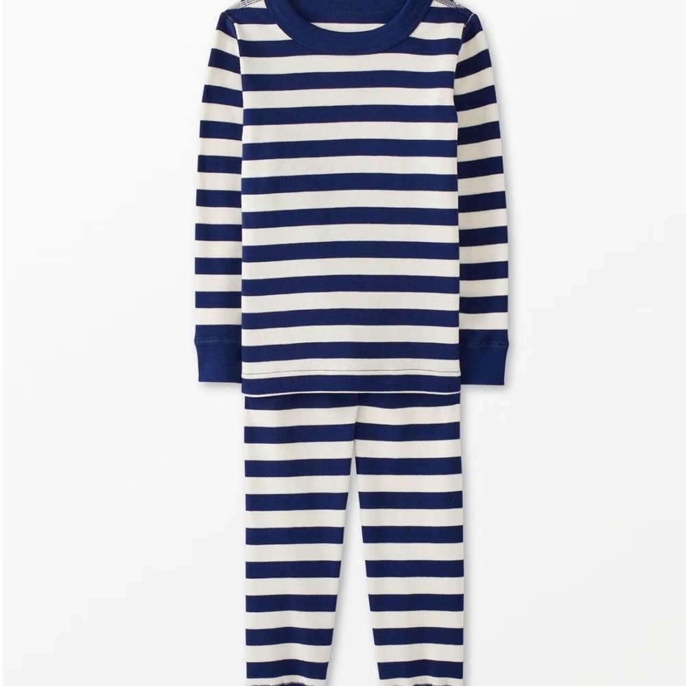 Hanna Andersson L/S Striped Pajama Set, Size 6-7